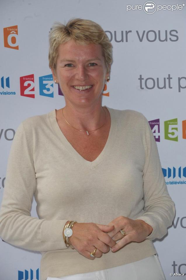 Elise Lucet à la conférence de presse de rentrée de France Télévisions. 27/08/09