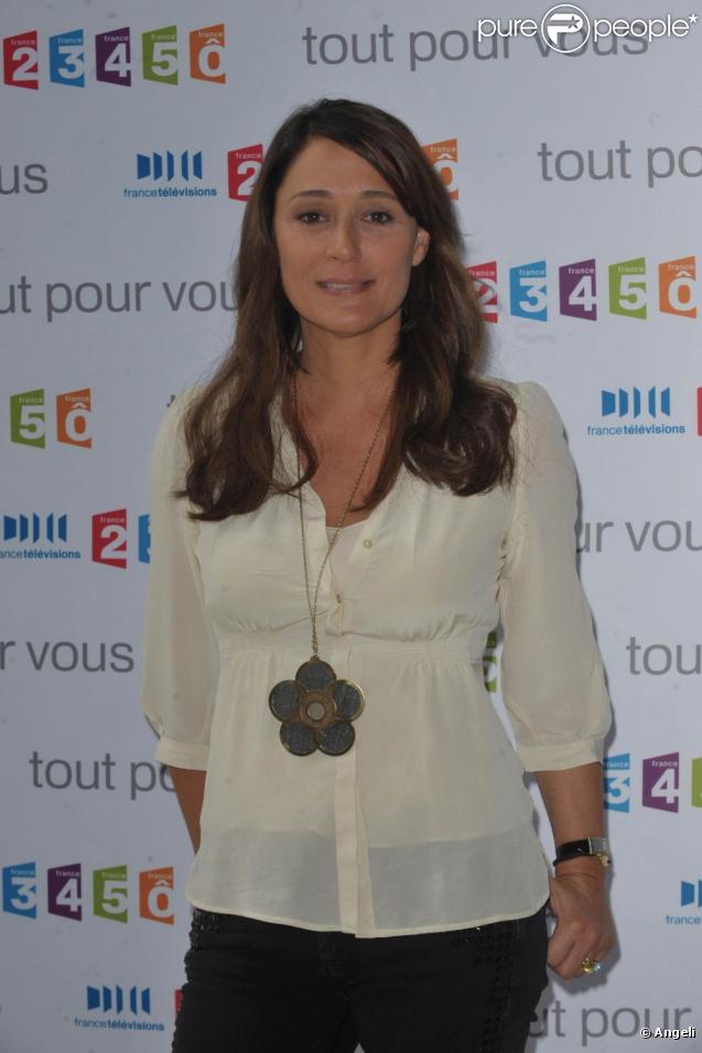Daniela Lumbroso à la conférence de presse de rentrée de France Télévisions. 27/08/09