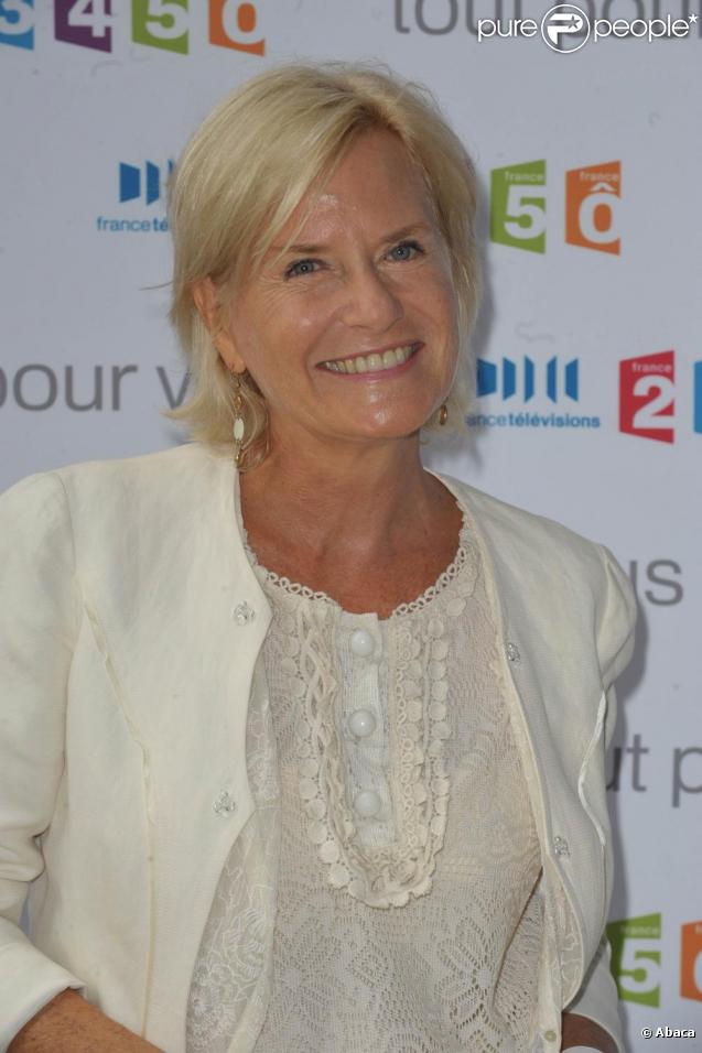 Catherine Ceylac à la conférence de presse de rentrée de France Télévisions. 27/08/09