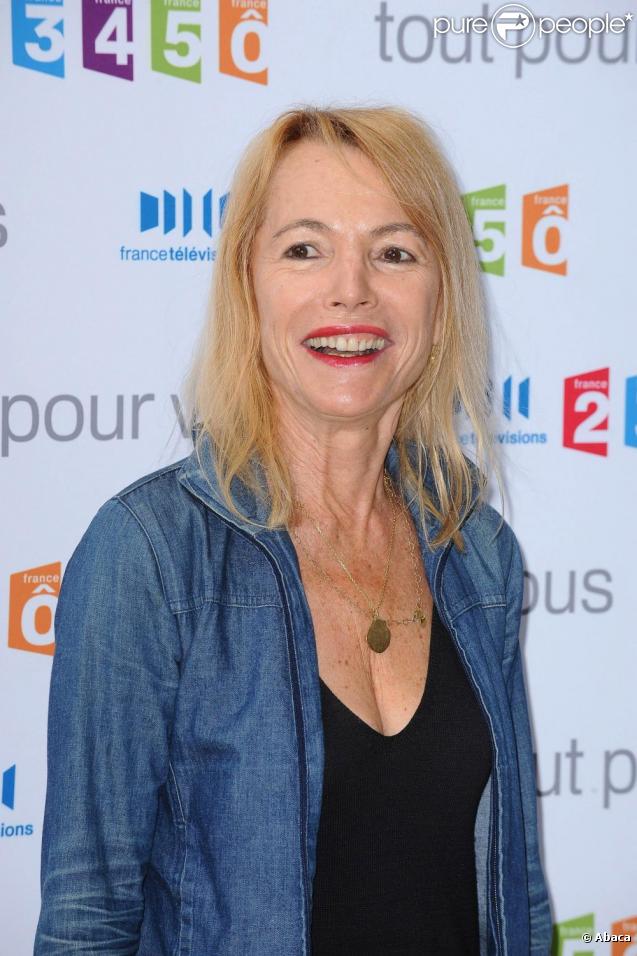 Laure Adler à la conférence de presse de rentrée de France Télévisions. 27/08/09