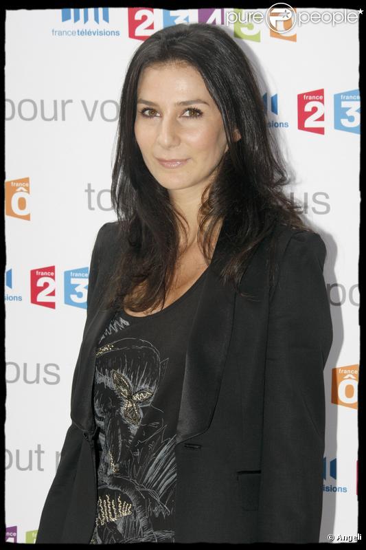 Marie Drucker à la conférence de presse de rentrée de France Télévisions. 27/08/09