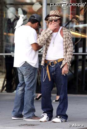 Mickey Rourke dans les rues de New York