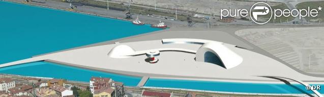 Le futur Centre Culturel Niemeyer, à Avilès, en Espagne, qui devrait être inauguré à la mi-2010 !
