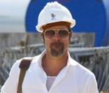 Brad Pitt lors de sa visite du futur Centre Culturel Niemeyer, à Avilès, en Espagne, le 31 août 2009 !