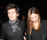 Orlando Bloom et Miranda Kerr près de Los Angeles pour l'anniversaire d'Orlando le 13 janvier 2009
