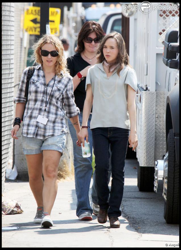 Ellen Page sur le tournage d'Inception à Los Angeles le 3 septembre 2009