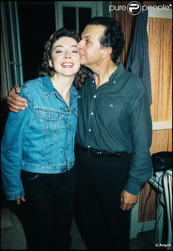 Géraldine Giraud et son papa Roland en 1999 