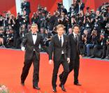 George Clooney, Ewan McGregor et Grant Heslov arrivent pour la projection de <i>The Men Who Stare at Goats</i>, le 8 septembre 2009 à la Mostra de Venise