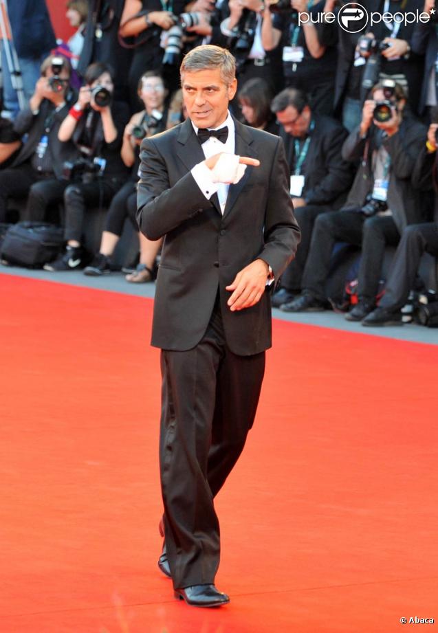 George Clooney arrive pour la projection de  The Men Who Stare at Goats , le 8 septembre 2009 à la Mostra de Venise