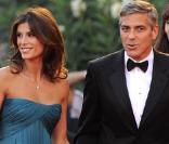 George Clooney et sa compagne Elisabetta Canalis, à la projection de  The Men Who Stare at Goats , le 8 septembre 2009 à la Mostra de Venise