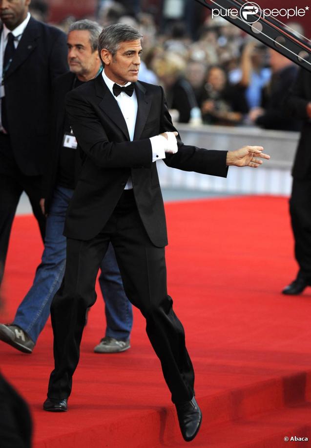 George Clooney à la projection de  The Men Who Stare at Goats , le 8 septembre 2009 à la Mostra de Venise