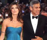 George Clooney et sa compagne Elisabetta Canalis arrivent ensemble pour la projection de  The Men Who Stare at Goats , le 8 septembre 2009 à la Mostra de Venise