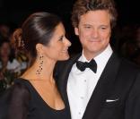 Colin Firth et son épouse Livia Giuggioli lors de la projection de  A Single Man , le 11 septembre 2009 à la 66e Mostra de Venise