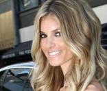 Marisa Miller superbe en bleu lors de la fashion week à New York le 13/09/09