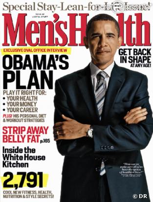 Barack Obama en couverture de Men's Heatlh  