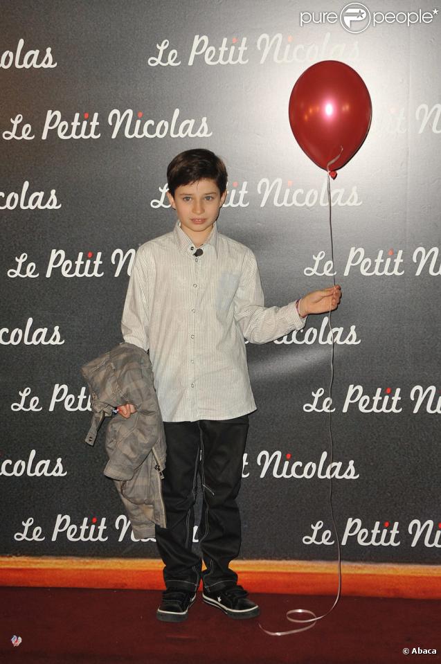 Maxime Godart lors de la première du Petit Nicolas le 20 septembre 2009 à Paris
