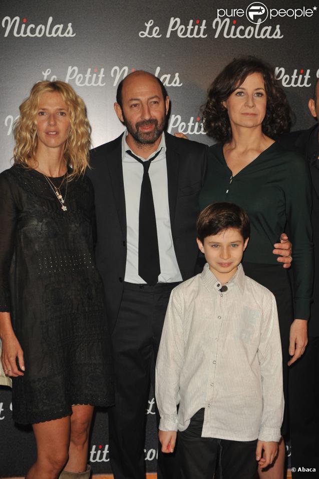 Sandrine Kiberlain, Kad Merad, Valérie Lemercier et Maxime Godart lors de la première du Petit Nicolas le 20 septembre 2009 à Paris