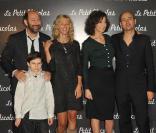 Kad Merad, Sandrine Kiberlain, Maxime Godart, Valérie Lemercier et Laurent Tirard lors de la première du Petit Nicolas le 20 septembre 2009 à Paris