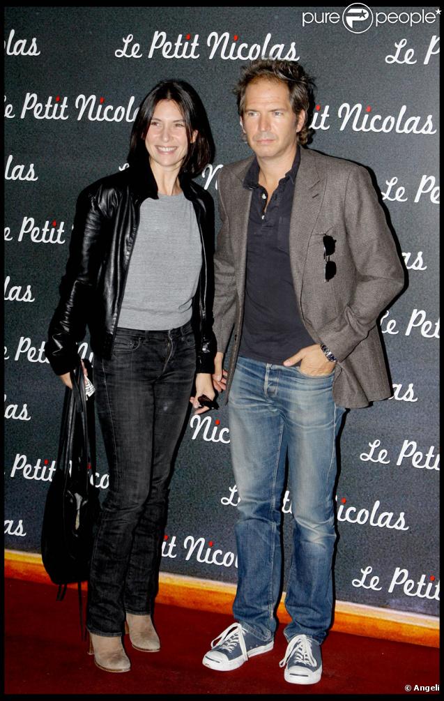 Géraldine Pailhas et Christopher Thompson lors de la première du Petit Nicolas le 20 septembre 2009 à Paris