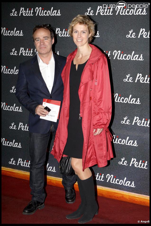 Fabien Lecoeuvre et Anne Richard lors de la première du Petit Nicolas le 20 septembre 2009 à Paris