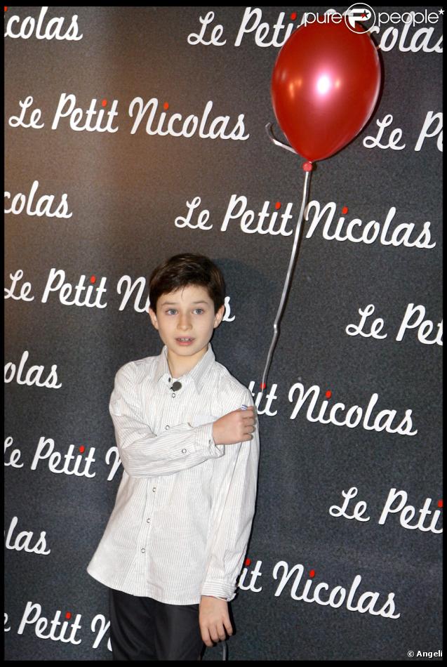 Maxime Godart lors de la première du Petit Nicolas le 20 septembre 2009 à Paris