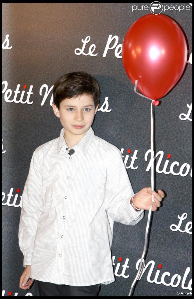 Maxime Godart lors de la première du Petit Nicolas le 20 septembre 2009 à Paris
