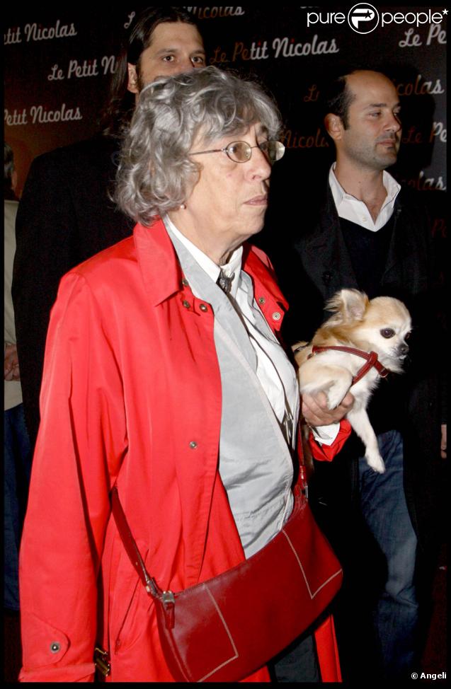 Anémone lors de la première du Petit Nicolas le 20 septembre 2009 à Paris