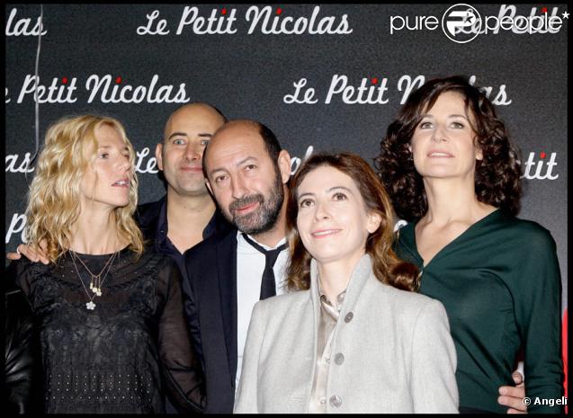 Sandrine Kiberlain, Laurent Tirard, Kad Merad, Anne Goscinny et Valérie Lemercier lors de la première du Petit Nicolas le 20 septembre 2009 à Paris