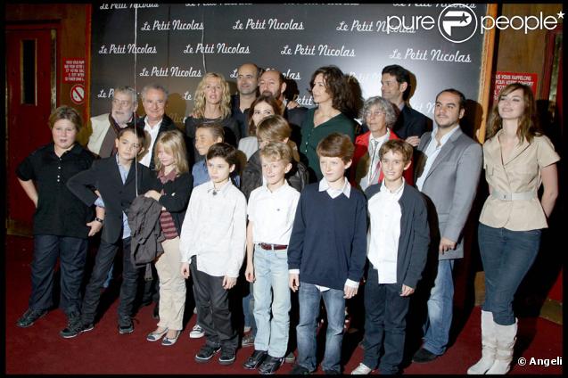 L'équipe du film lors de la première du Petit Nicolas le 20 septembre 2009 à Paris