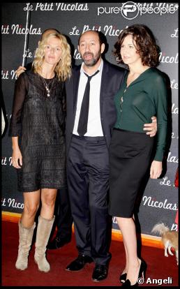 Sandrine Kiberlain, Kad Merad et Valérie Lemercier lors de la première du Petit Nicolas le 20 septembre 2009 à Paris