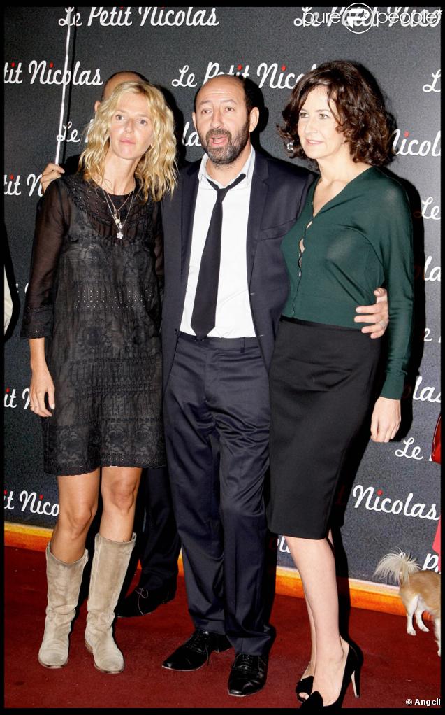Sandrine Kiberlain, Kad Merad et Valérie Lemercier lors de la première du Petit Nicolas le 20 septembre 2009 à Paris