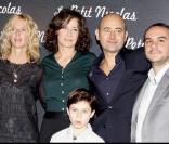 Sandrine Kiberlain, Valérie Lemercier, Laurent Tirard, François-Xavier Demaison et Maxime Godart lors de la première du Petit Nicolas le 20 septembre 2009 à Paris
