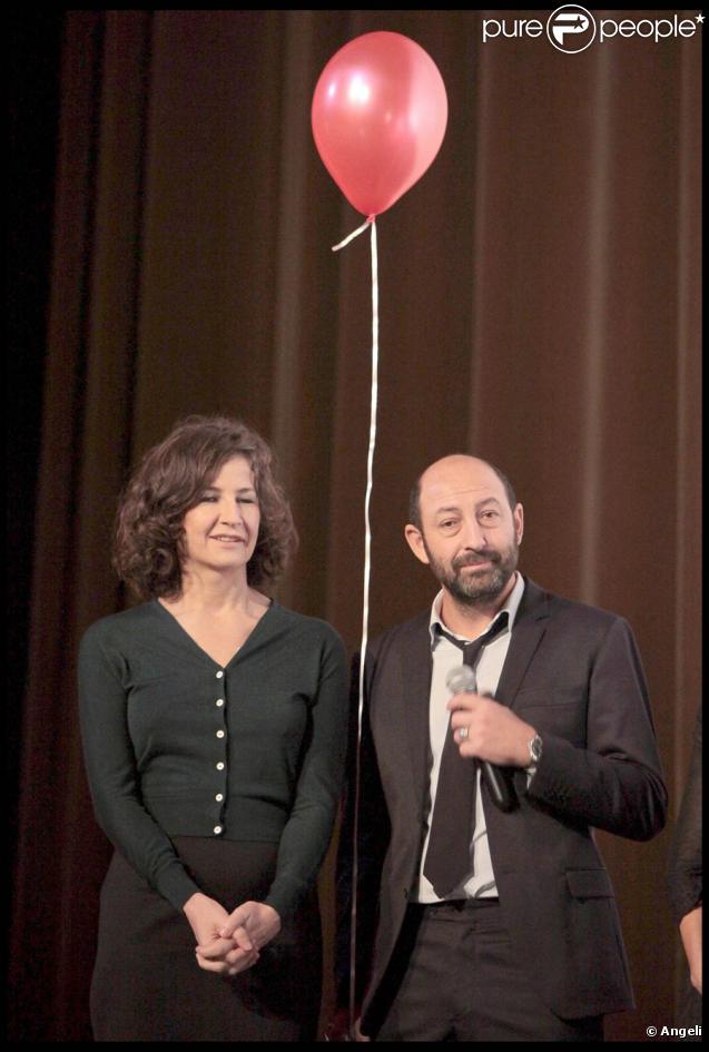 Valérie Lemercier et Kad Merad lors de la première du Petit Nicolas le 20 septembre 2009 à Paris