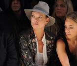 Kate Moss et Philip Green au défilé Top Shop, le 20 septembre 2009 à Londres