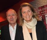 Jérôme Seydoux et son épouse au cinéma Gaumont Opéra. 22/09/09