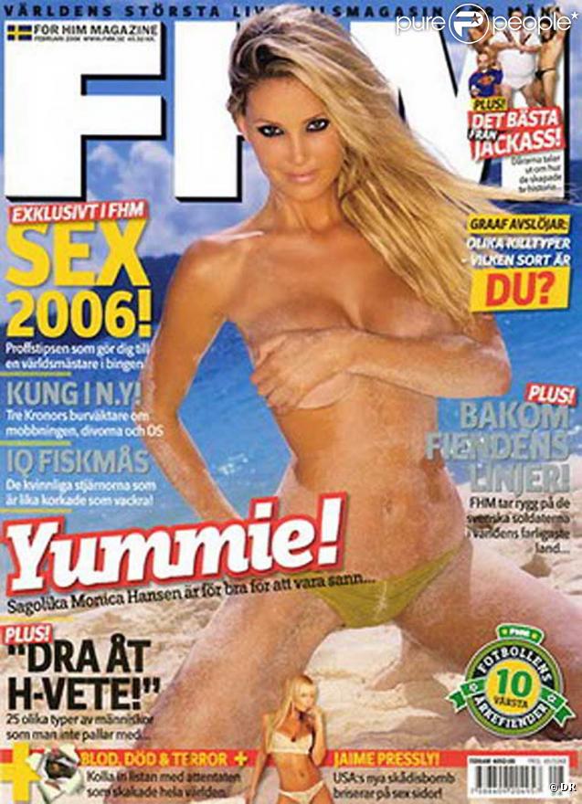 Monica Hansen très sexy en couverture de magazines...
