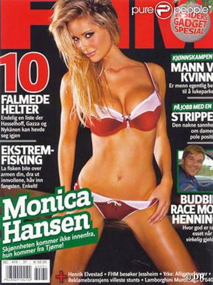 Monica Hansen très sexy en couverture de magazines...