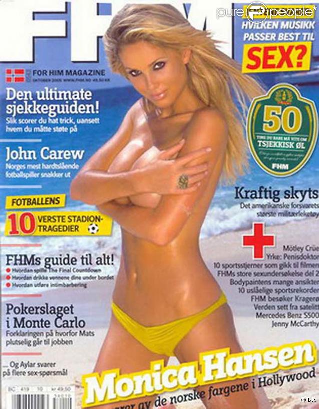 Monica Hansen très sexy en couverture de magazines...