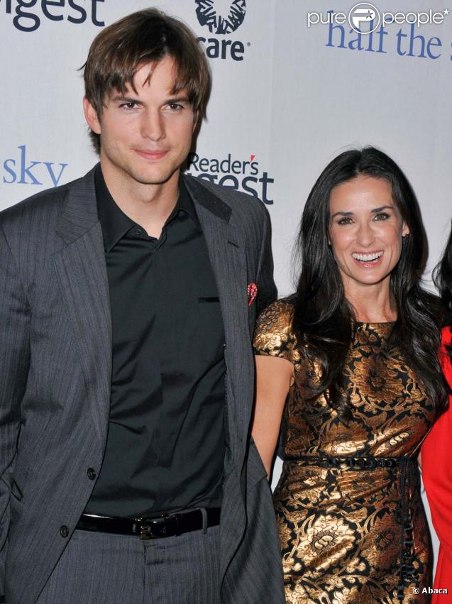Ashton Kutcher et Demi Moore