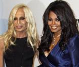 Janet Jackson et Donatella Versace au gala de l'amfAR. 28/09/09