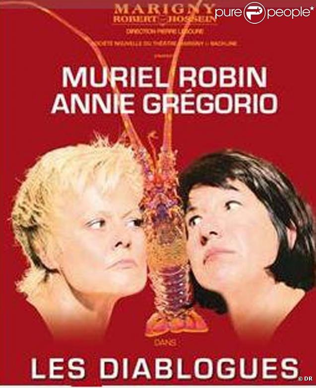 L'affiche de la pièce de théatre de Muriel Robin et Annie Grégorio 