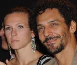 Lorie et Tomer Sisley au défilé Izzue le 30/09/09  