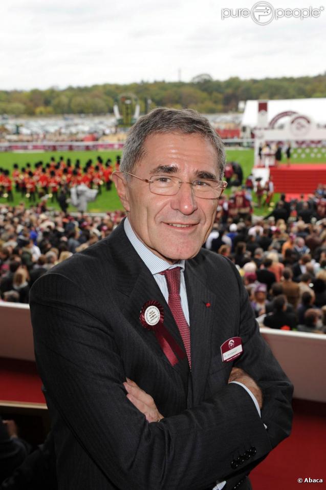 Gérard Mestrallet au Qatar Prix de l'Arc de Triomphe. 04/10/09