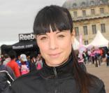 Anne-Gaëlle Riccio lors de la course Odyssea au profit de la lutte contre le cancer du sein sur l'esplanade du château de Vincennes le 4 octobre 2009