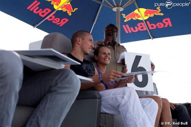 Laure Manaudou et Frédérick Bousquet lors de l'événement Flugtag Red Bull à Marseille le 27 septembre 2009
