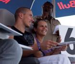 Laure Manaudou et Frédérick Bousquet lors de l'événement Flugtag Red Bull à Marseille le 27 septembre 2009
