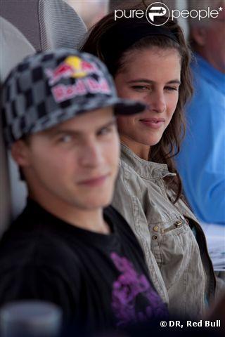 Tom Pagès et Clémence Castel lors de l'événement Red Bull