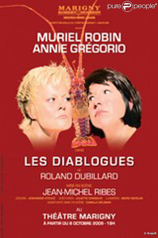 Muriel Robin et Annie Grégorio dans Les Diablogues mis en scène par Jean-Michel Ribes au théâtre Marigny