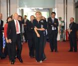 L'infante Cristina d'Espagne inaugure le salon Sonimagfoto et Multimedia à Barcelone, le 7 octobre 2009