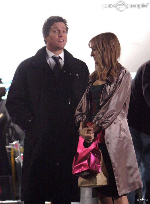 Hugh Grant et Sarah Jessica Parker sur le tournage de  Où sont passés les Morgan . 